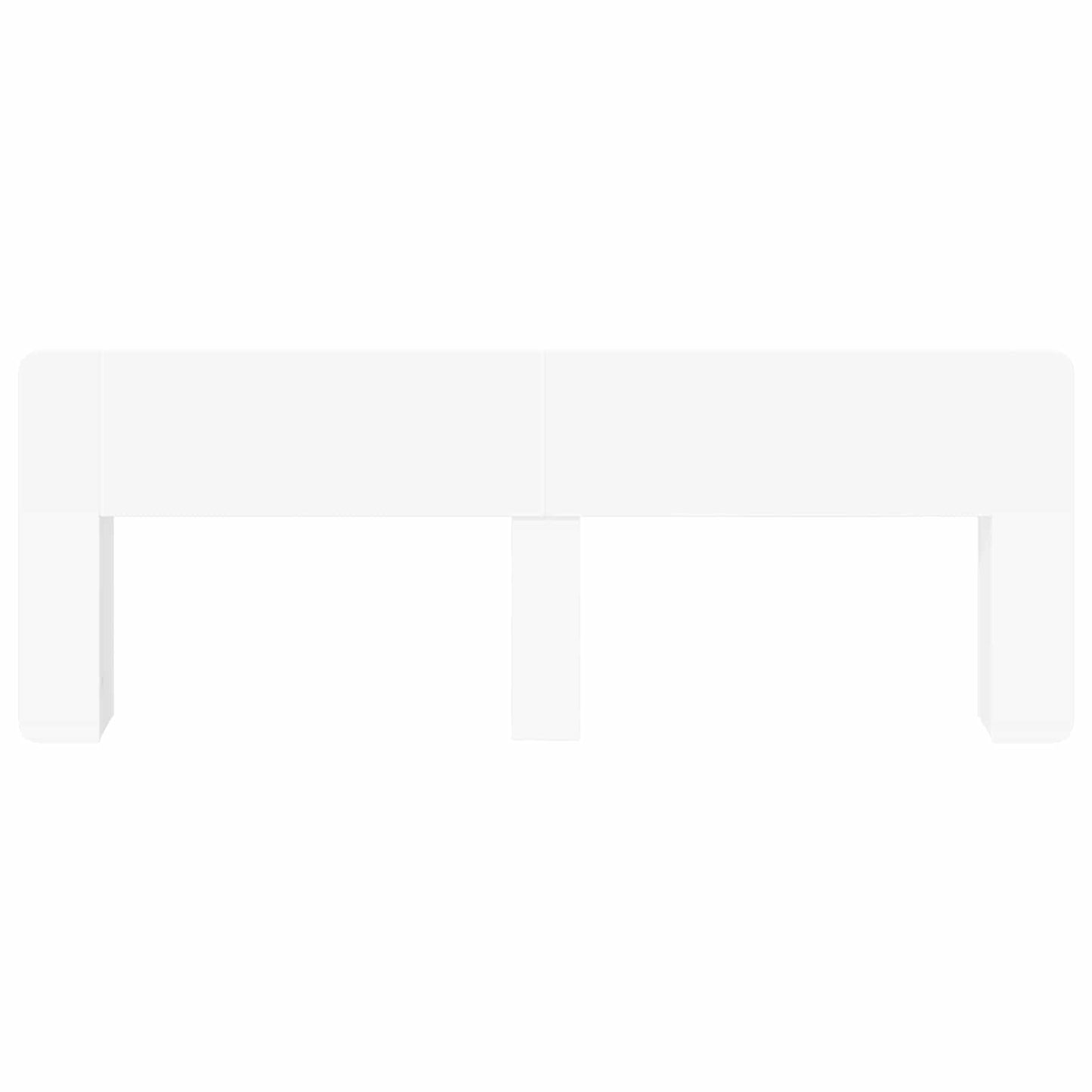 vidaXL Headboard Cabinet with Storage White Engineered Wood