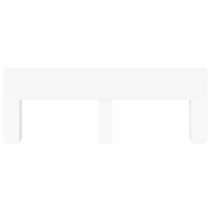 vidaXL Headboard Cabinet with Storage White Engineered Wood