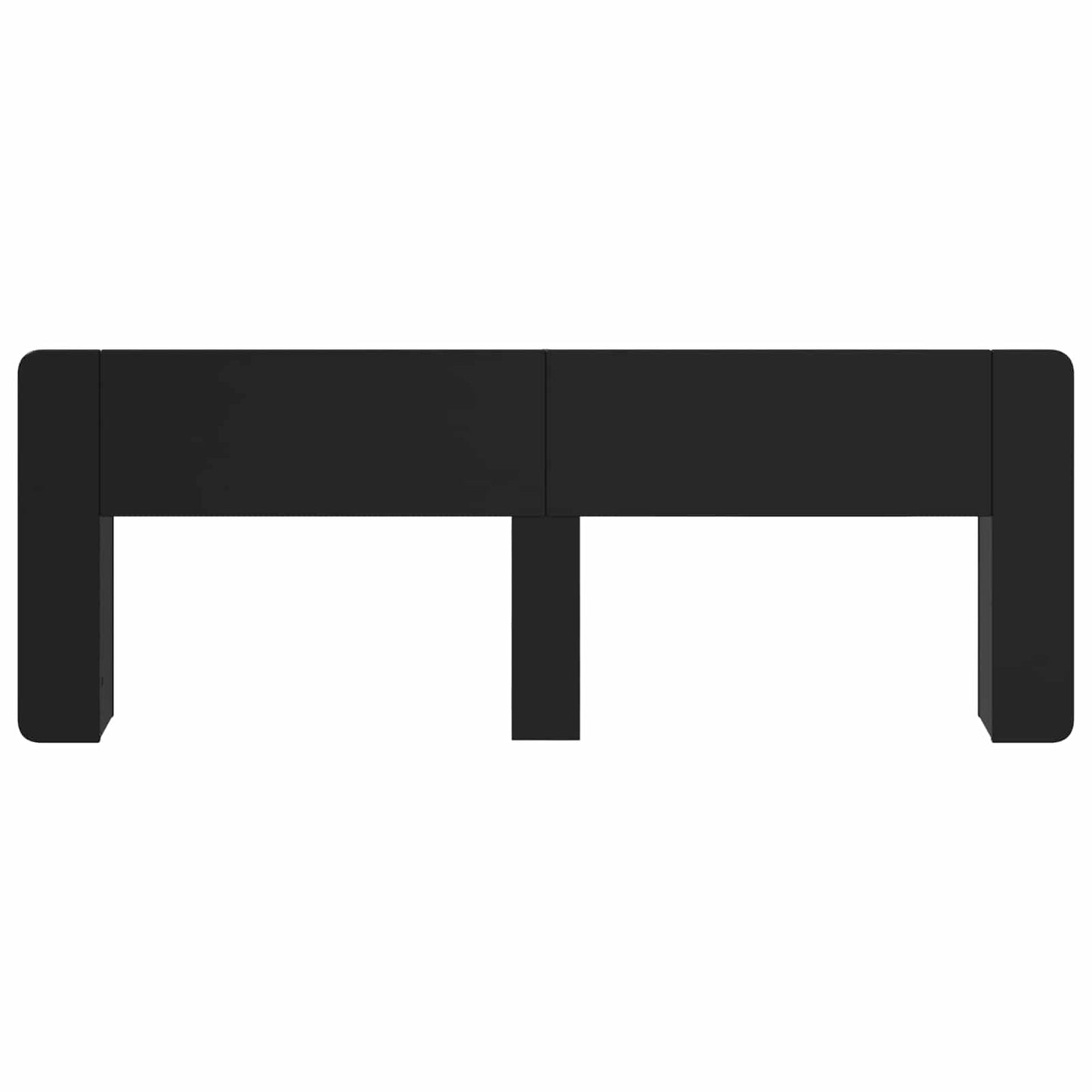 vidaXL Headboard Cabinet with Storage Black Engineered Wood