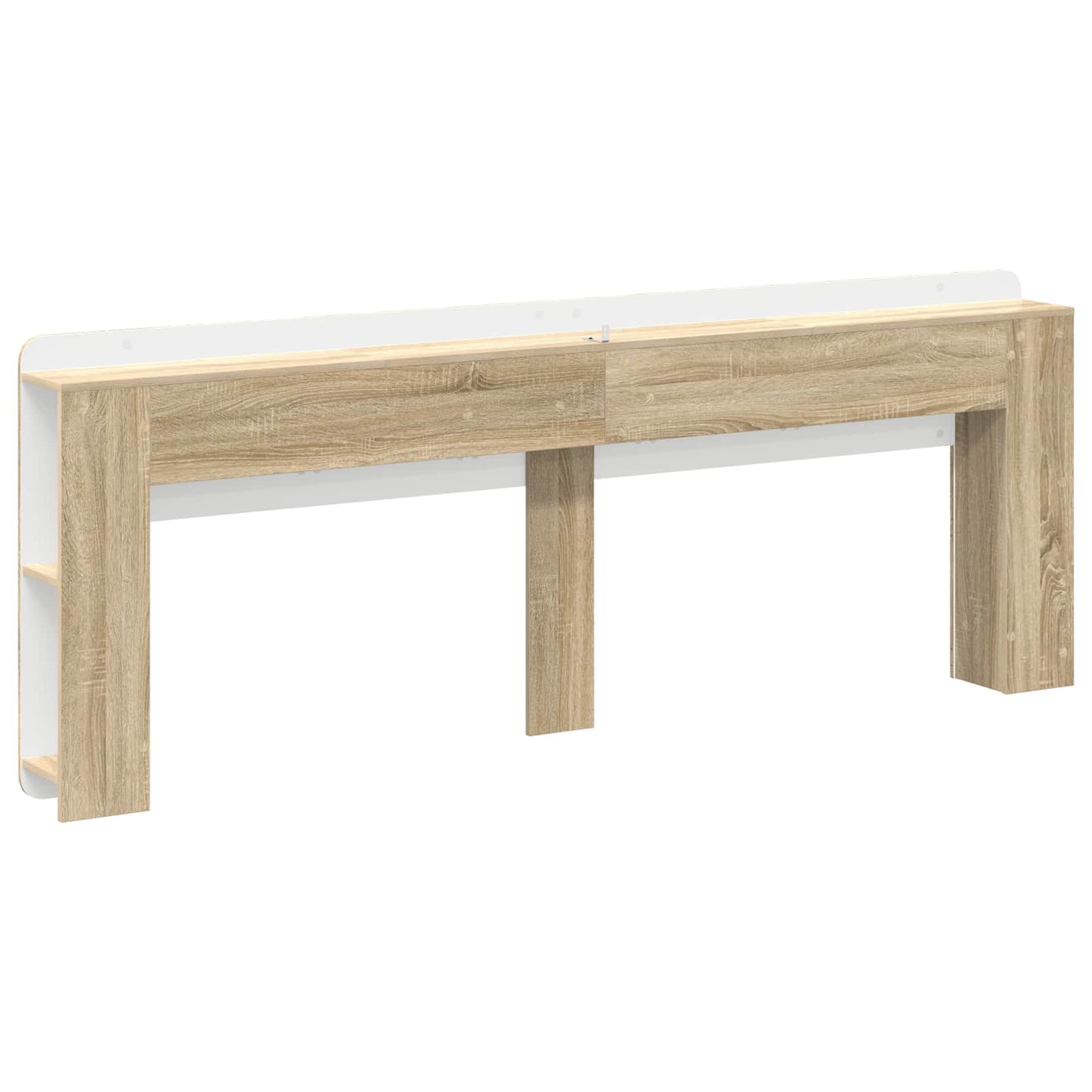 vidaXL Headboard Cabinet with Storage Sonoma Oak Engineered Wood