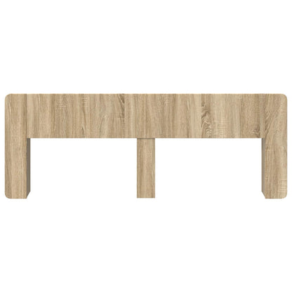 vidaXL Headboard Cabinet with Storage Sonoma Oak Engineered Wood