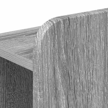 vidaXL Headboard Cabinet with Storage Grey Sonoma Engineered Wood