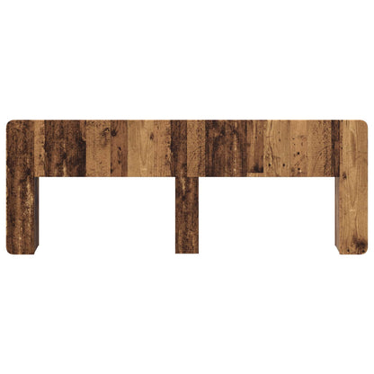 vidaXL Headboard Cabinet with Storage Old Wood Engineered Wood