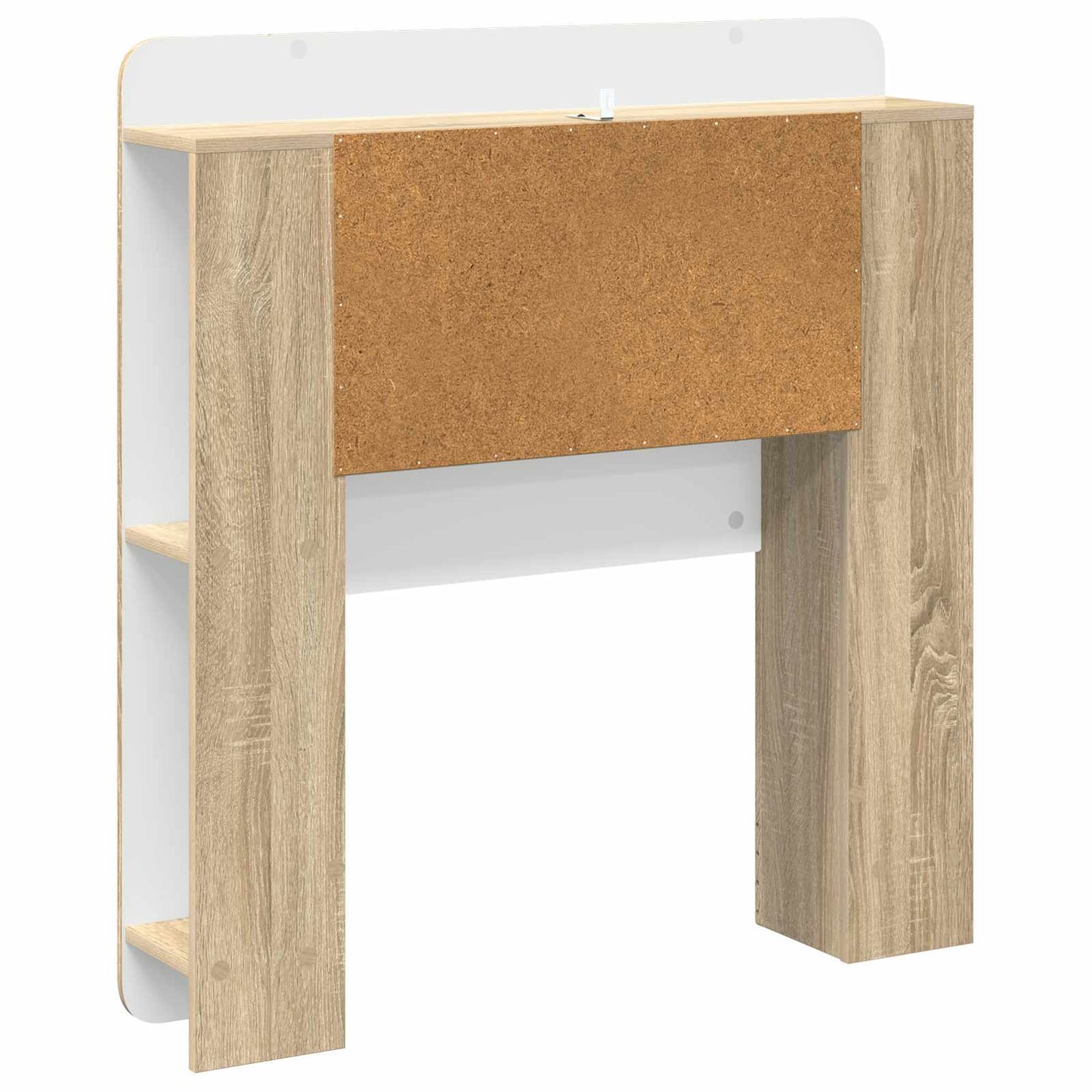 vidaXL Headboard Cabinet with Storage Sonoma Oak Engineered Wood