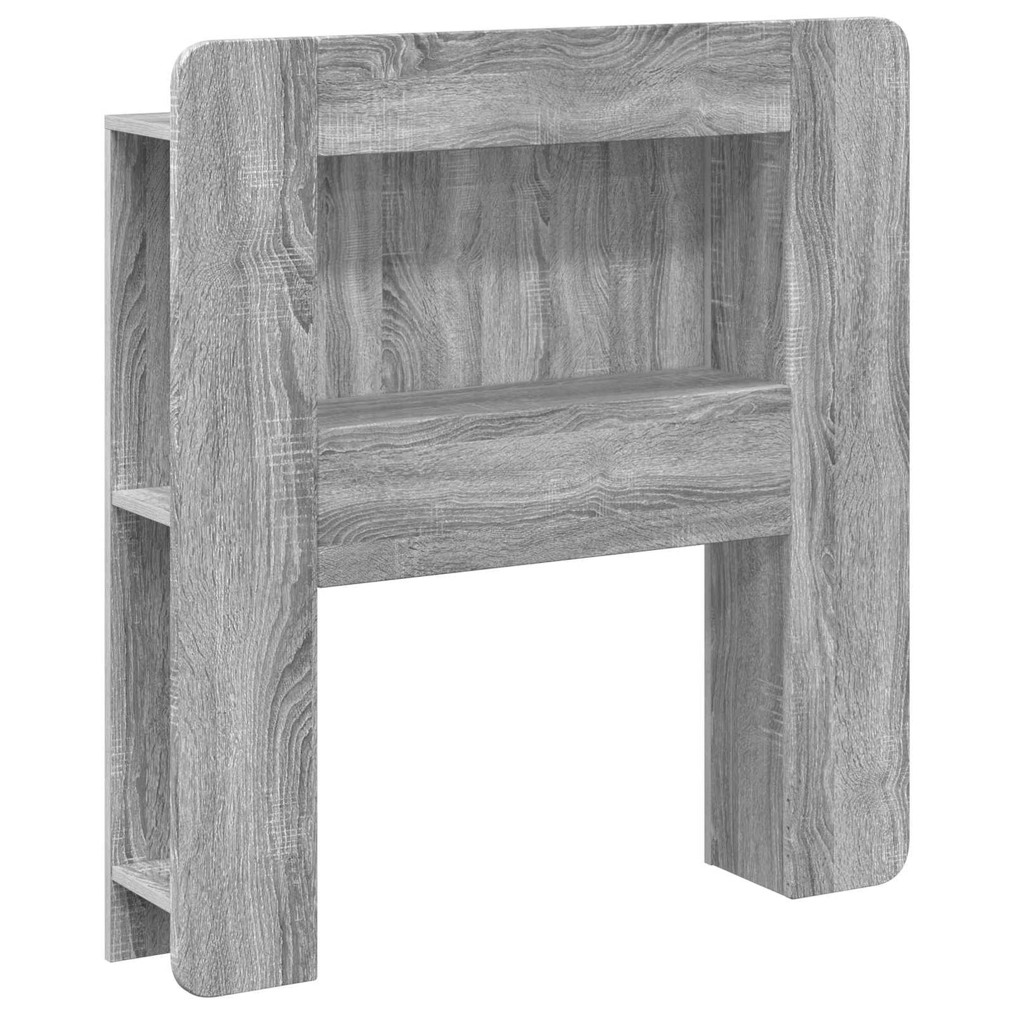 vidaXL Headboard Cabinet with Storage Grey Sonoma Engineered Wood