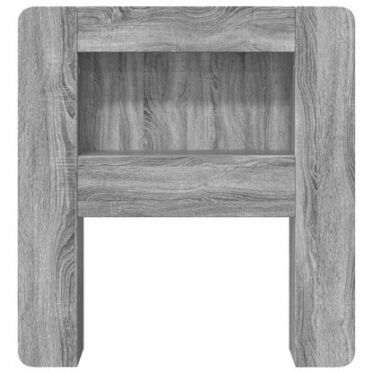 vidaXL Headboard Cabinet with Storage Grey Sonoma Engineered Wood