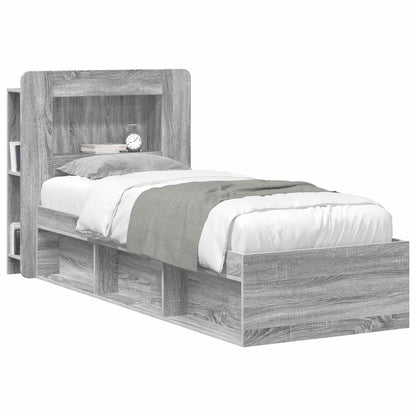 vidaXL Headboard Cabinet with Storage Grey Sonoma Engineered Wood