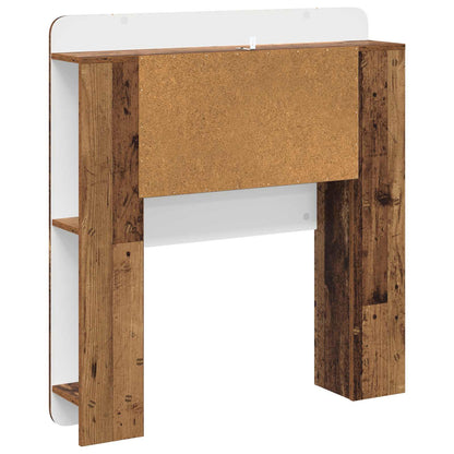 vidaXL Headboard Cabinet with Storage Old Wood Engineered Wood