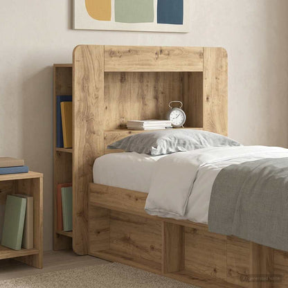 vidaXL Headboard Cabinet Artisan Oak 80 cm Engineered Wood