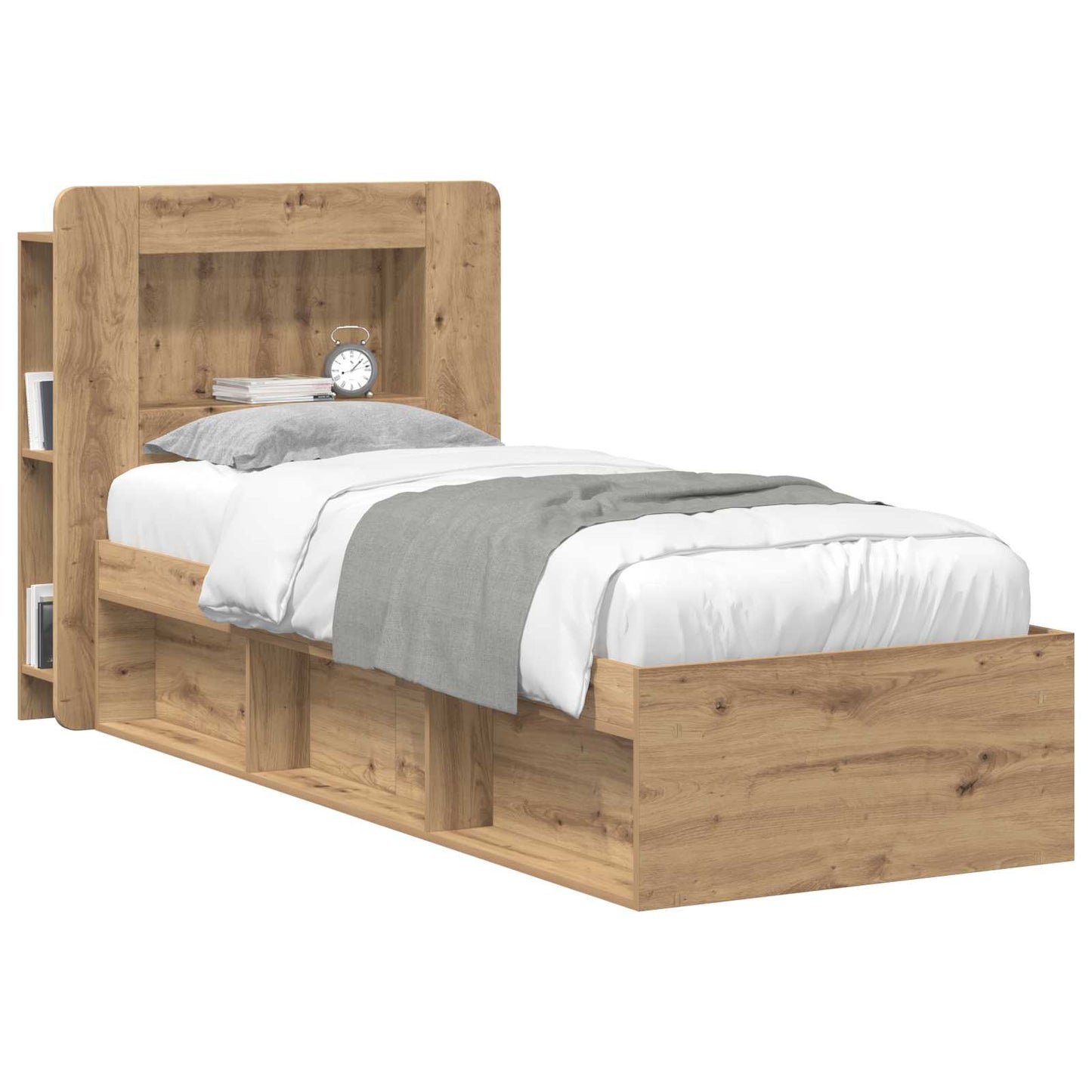 vidaXL Headboard Cabinet Artisan Oak 80 cm Engineered Wood