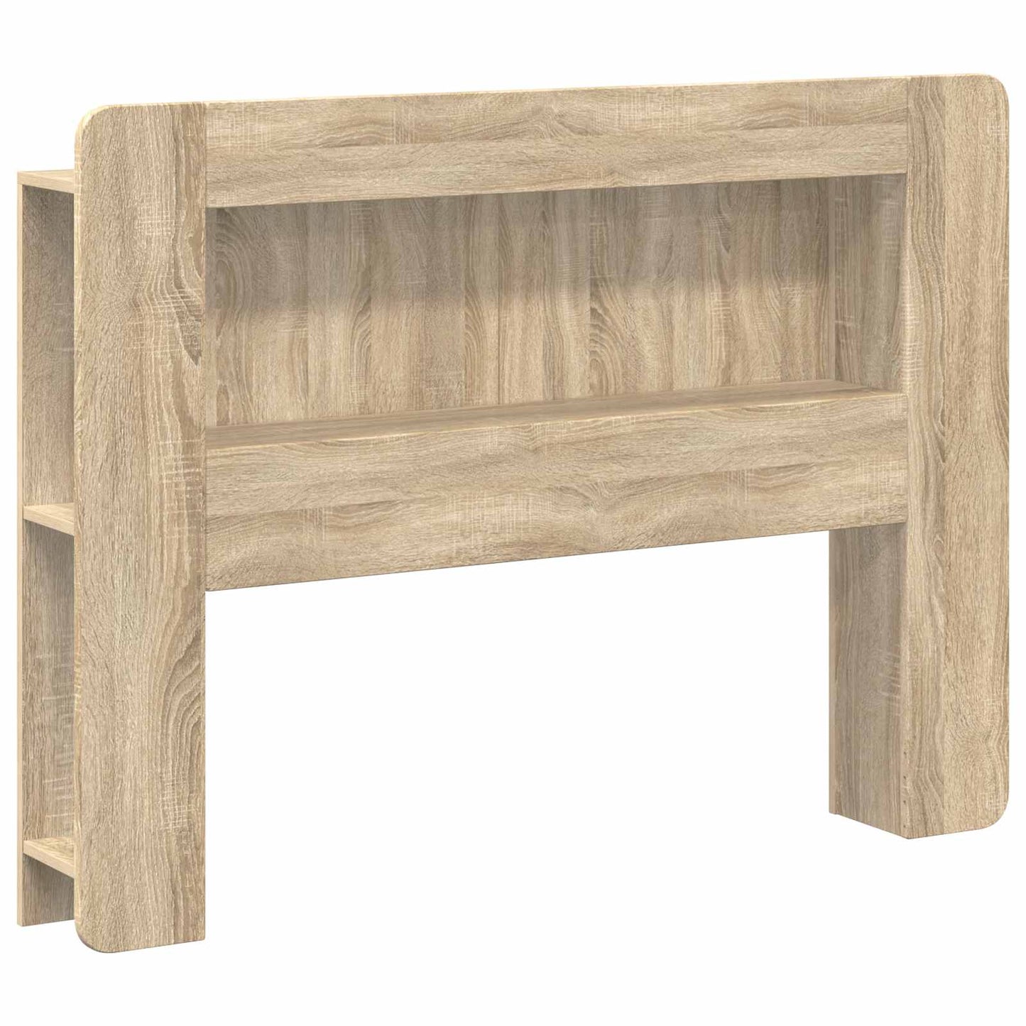 vidaXL Headboard Cabinet with Storage Sonoma Oak Engineered Wood