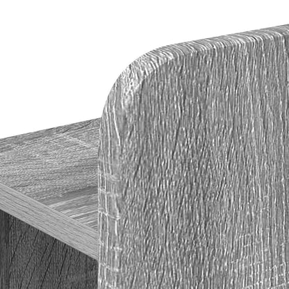 vidaXL Headboard Cabinet with Storage Grey Sonoma Engineered Wood