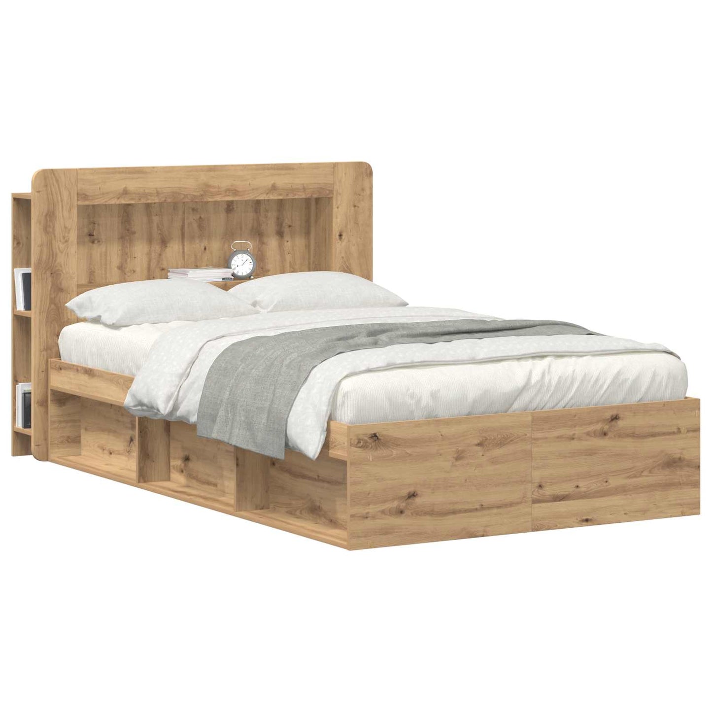 vidaXL Headboard Cabinet Artisan Oak 100 cm Engineered Wood