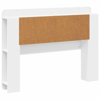 vidaXL Headboard Cabinet with Storage White Engineered Wood