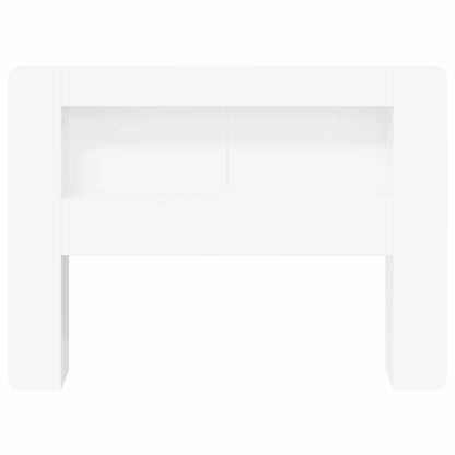 vidaXL Headboard Cabinet with Storage White Engineered Wood