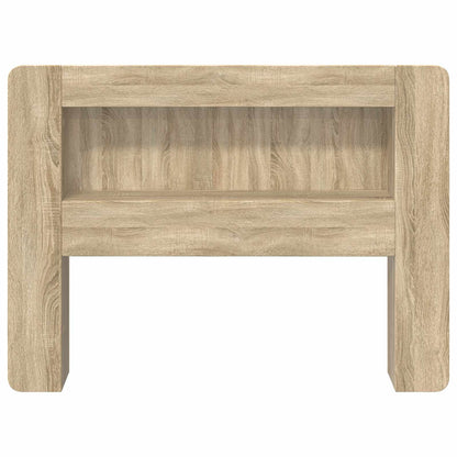 vidaXL Headboard Cabinet with Storage Sonoma Oak Engineered Wood