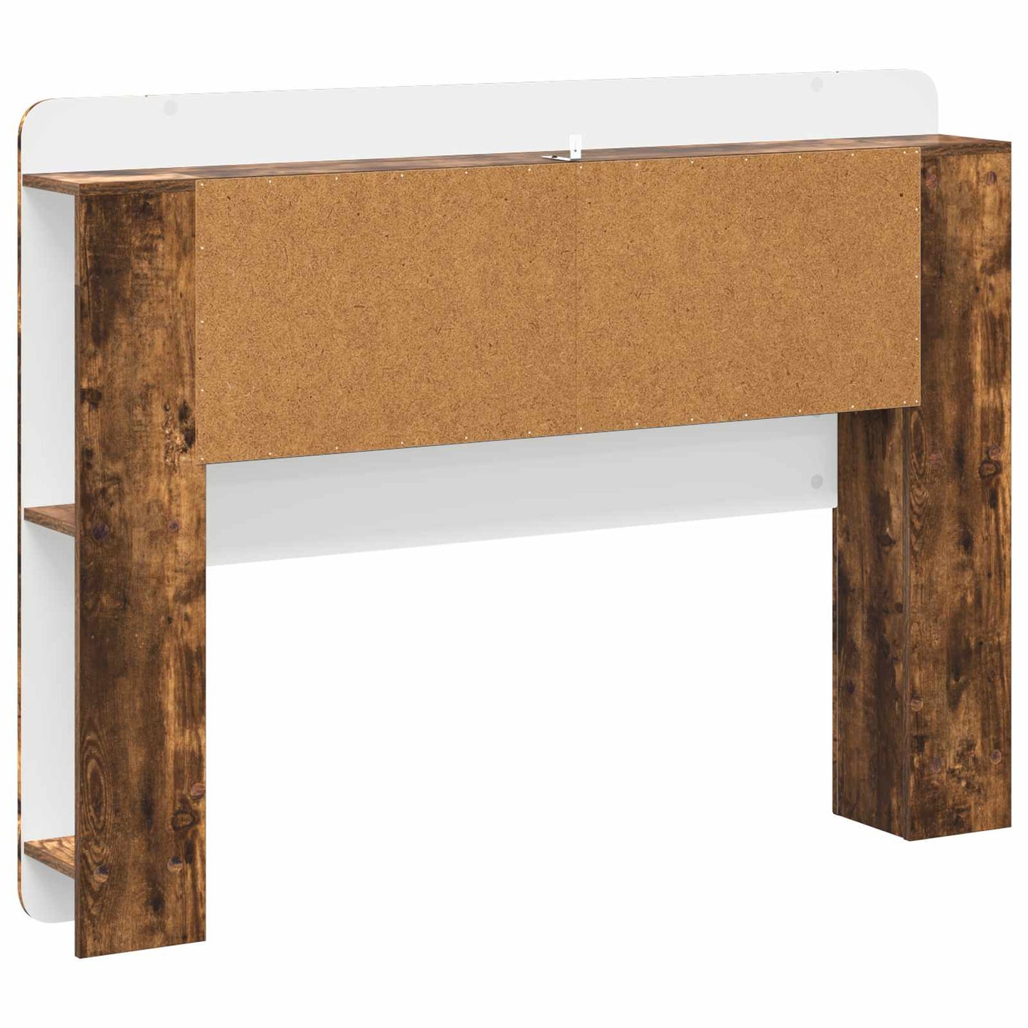 vidaXL Headboard Cabinet with Storage Smoked Oak Engineered Wood