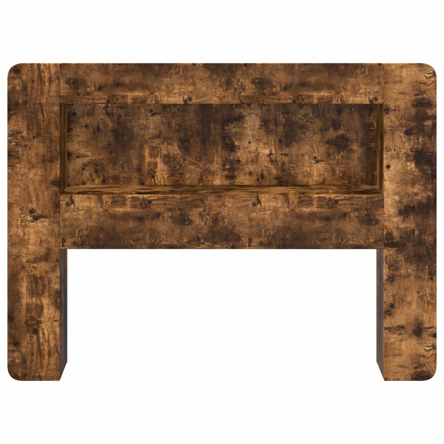 vidaXL Headboard Cabinet with Storage Smoked Oak Engineered Wood