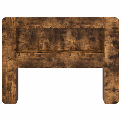 vidaXL Headboard Cabinet with Storage Smoked Oak Engineered Wood
