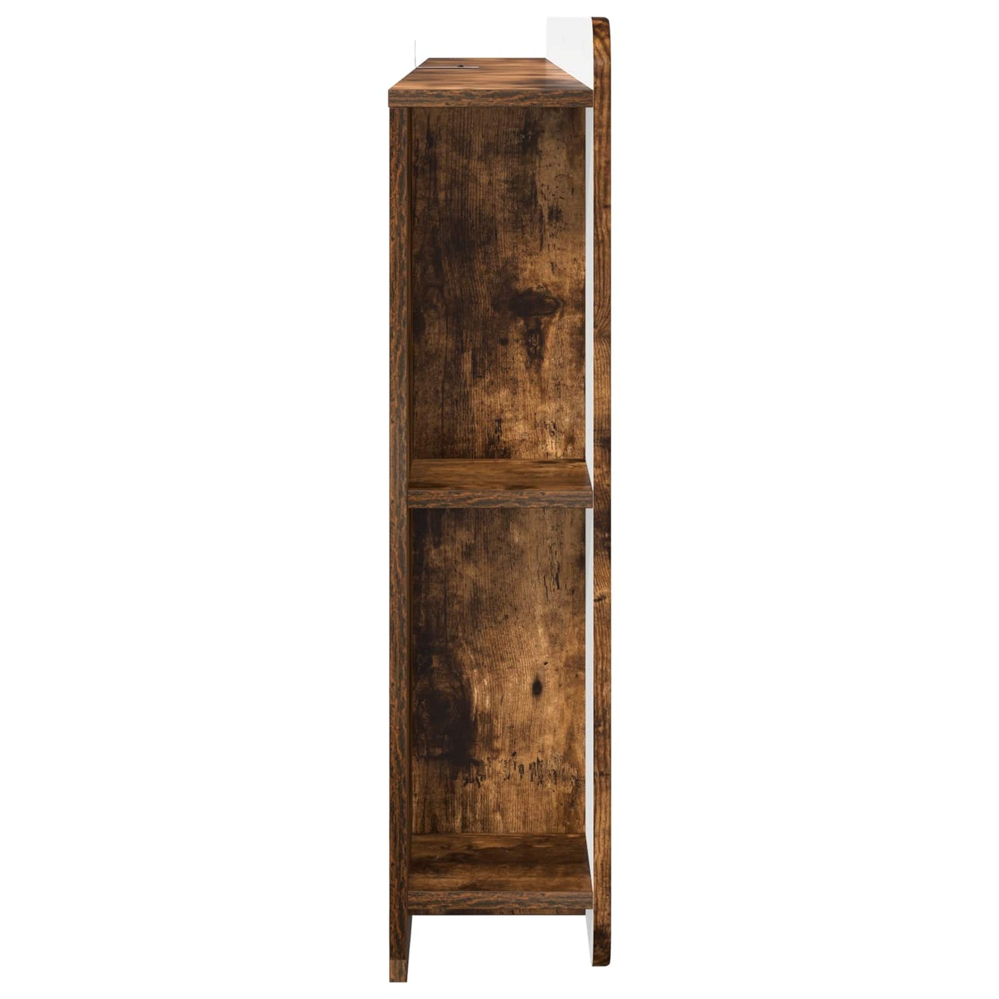 vidaXL Headboard Cabinet with Storage Smoked Oak Engineered Wood