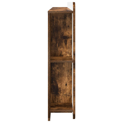 vidaXL Headboard Cabinet with Storage Smoked Oak Engineered Wood