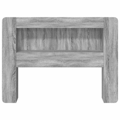 vidaXL Headboard Cabinet with Storage Grey Sonoma Engineered Wood