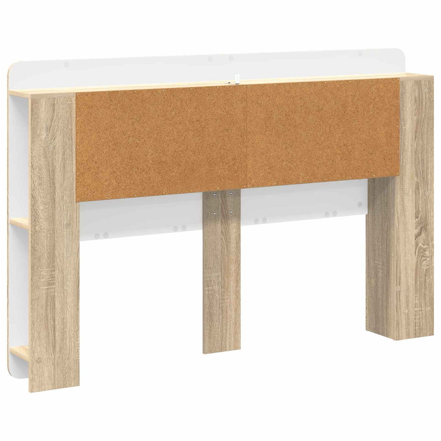 vidaXL Headboard Cabinet with Storage Sonoma Oak Engineered Wood