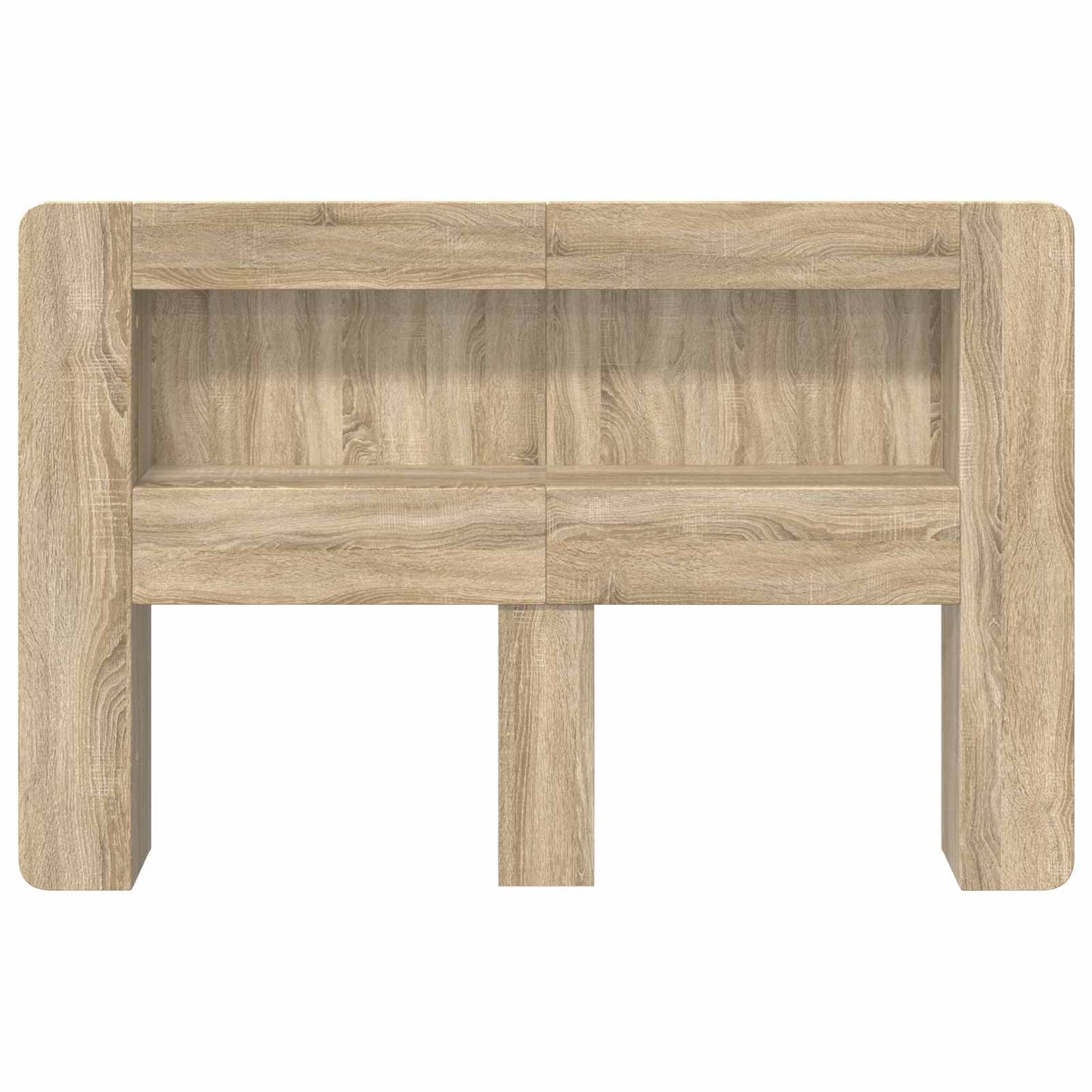 vidaXL Headboard Cabinet with Storage Sonoma Oak Engineered Wood