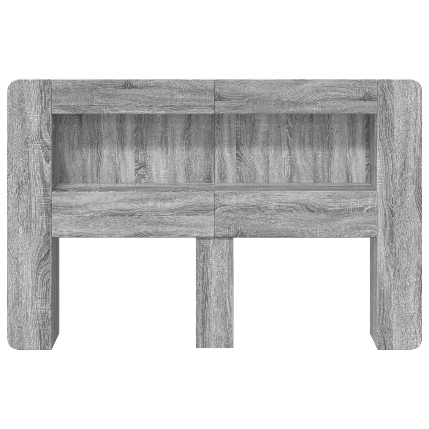 vidaXL Headboard Cabinet with Storage Grey Sonoma Engineered Wood