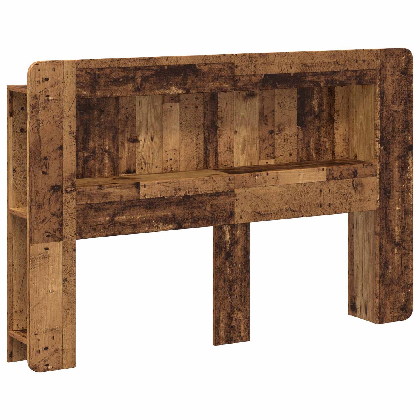 vidaXL Headboard Cabinet with Storage Old Wood Engineered Wood
