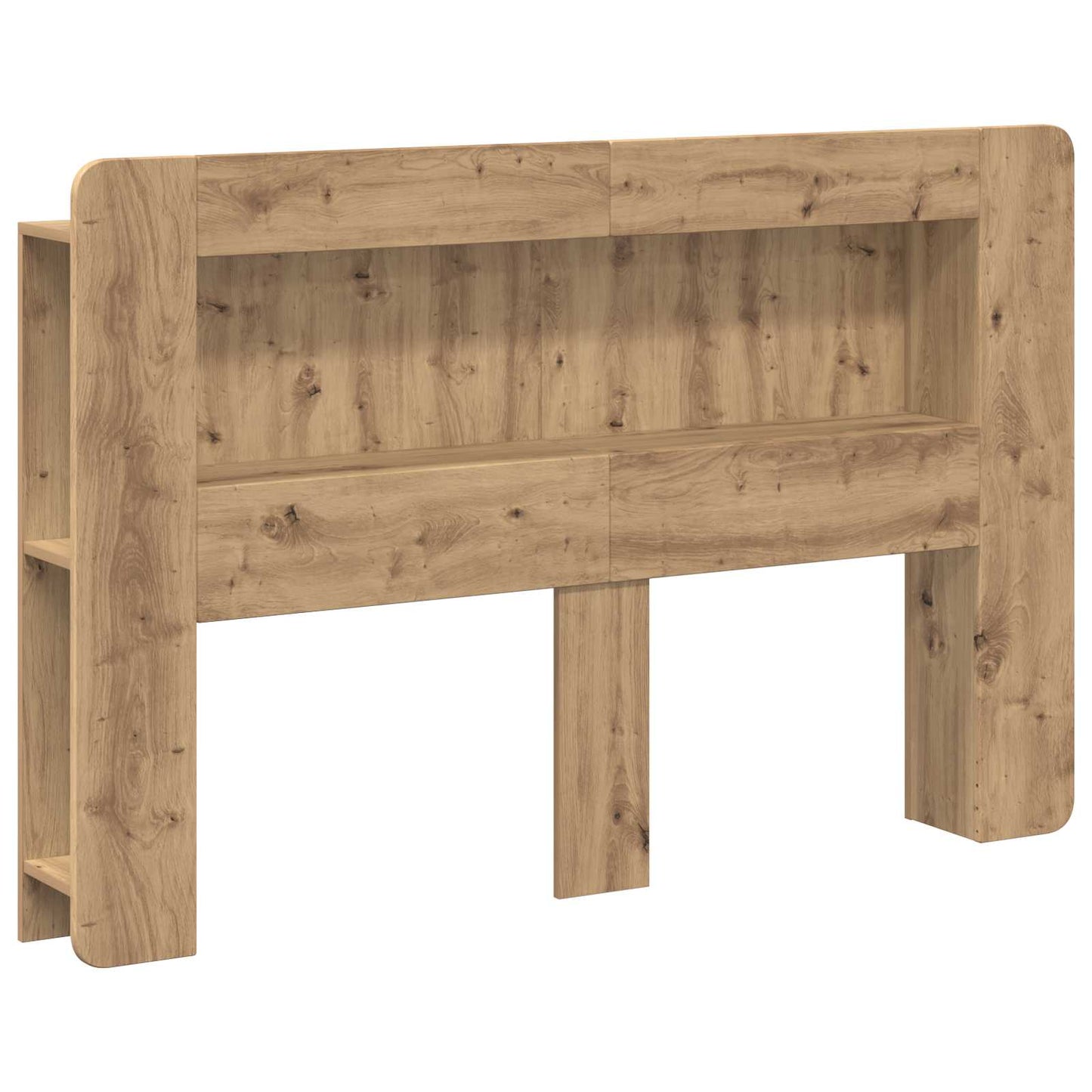 vidaXL Headboard Cabinet with Storage Artisan Oak Engineered Wood