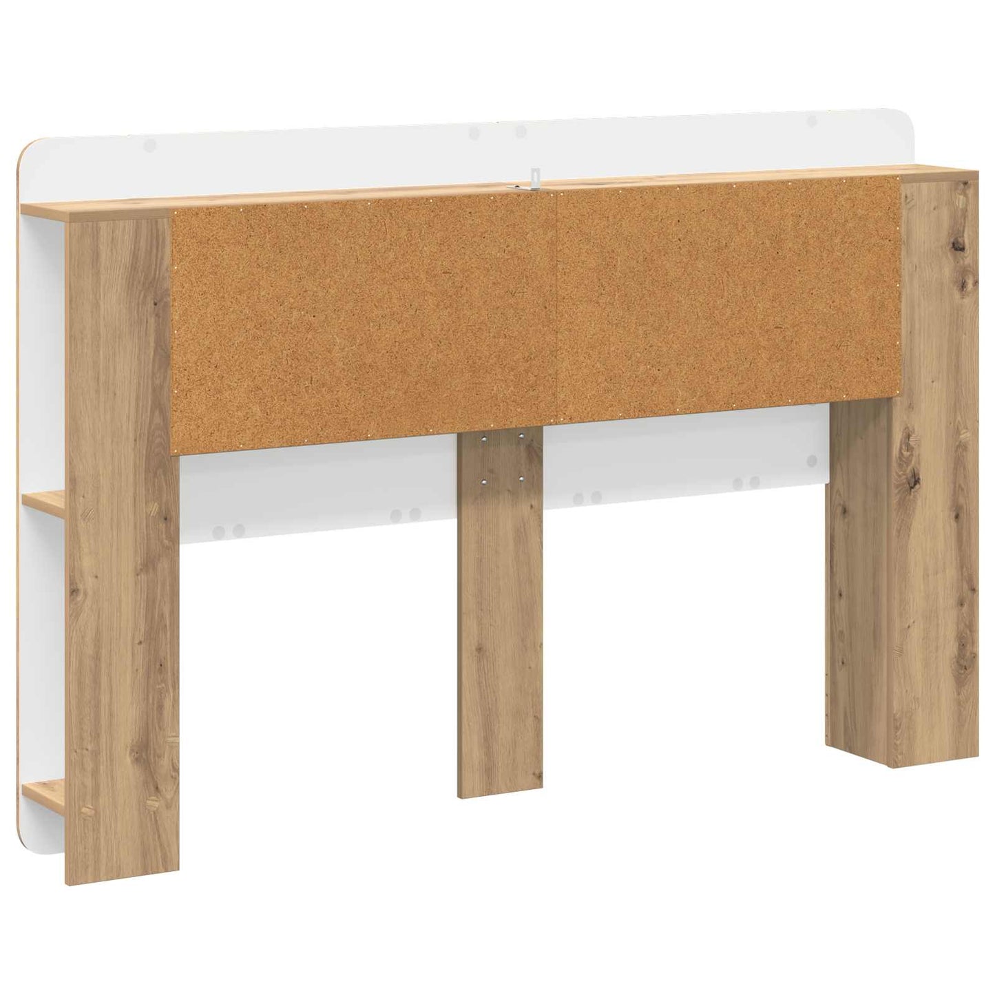 vidaXL Headboard Cabinet with Storage Artisan Oak Engineered Wood