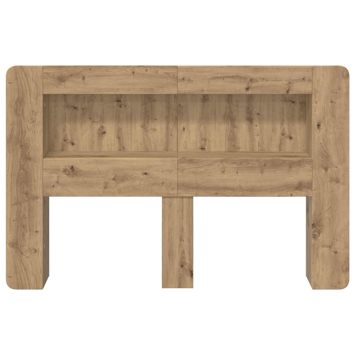 vidaXL Headboard Cabinet with Storage Artisan Oak Engineered Wood
