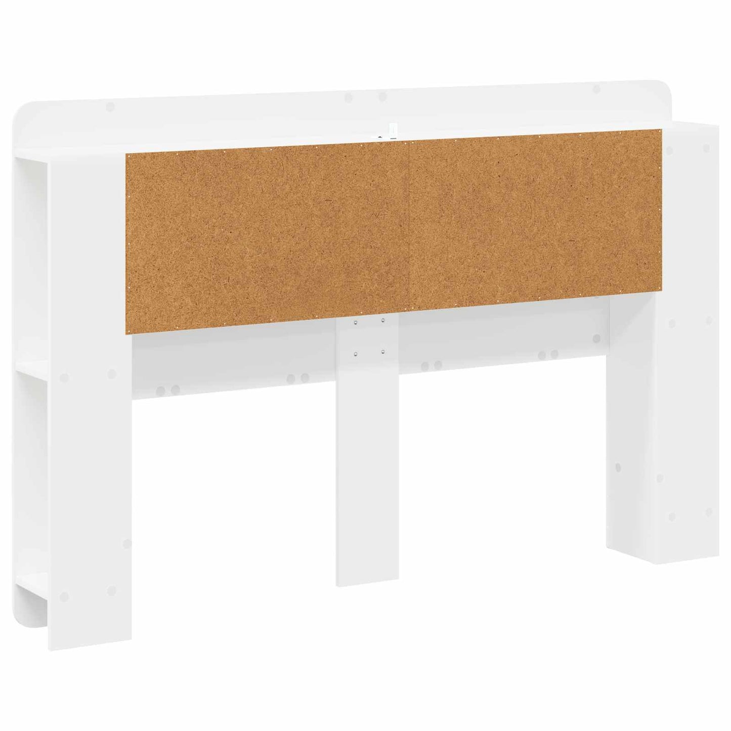 vidaXL Headboard Cabinet with Storage White Engineered Wood