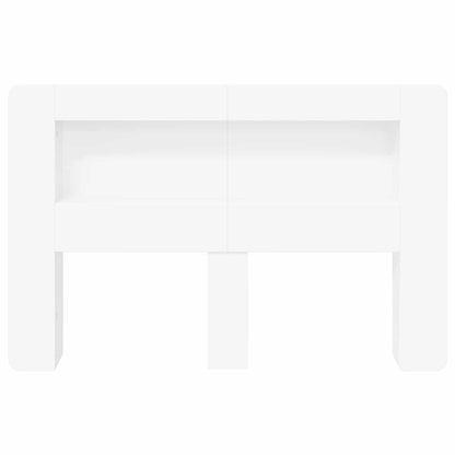 vidaXL Headboard Cabinet with Storage White Engineered Wood