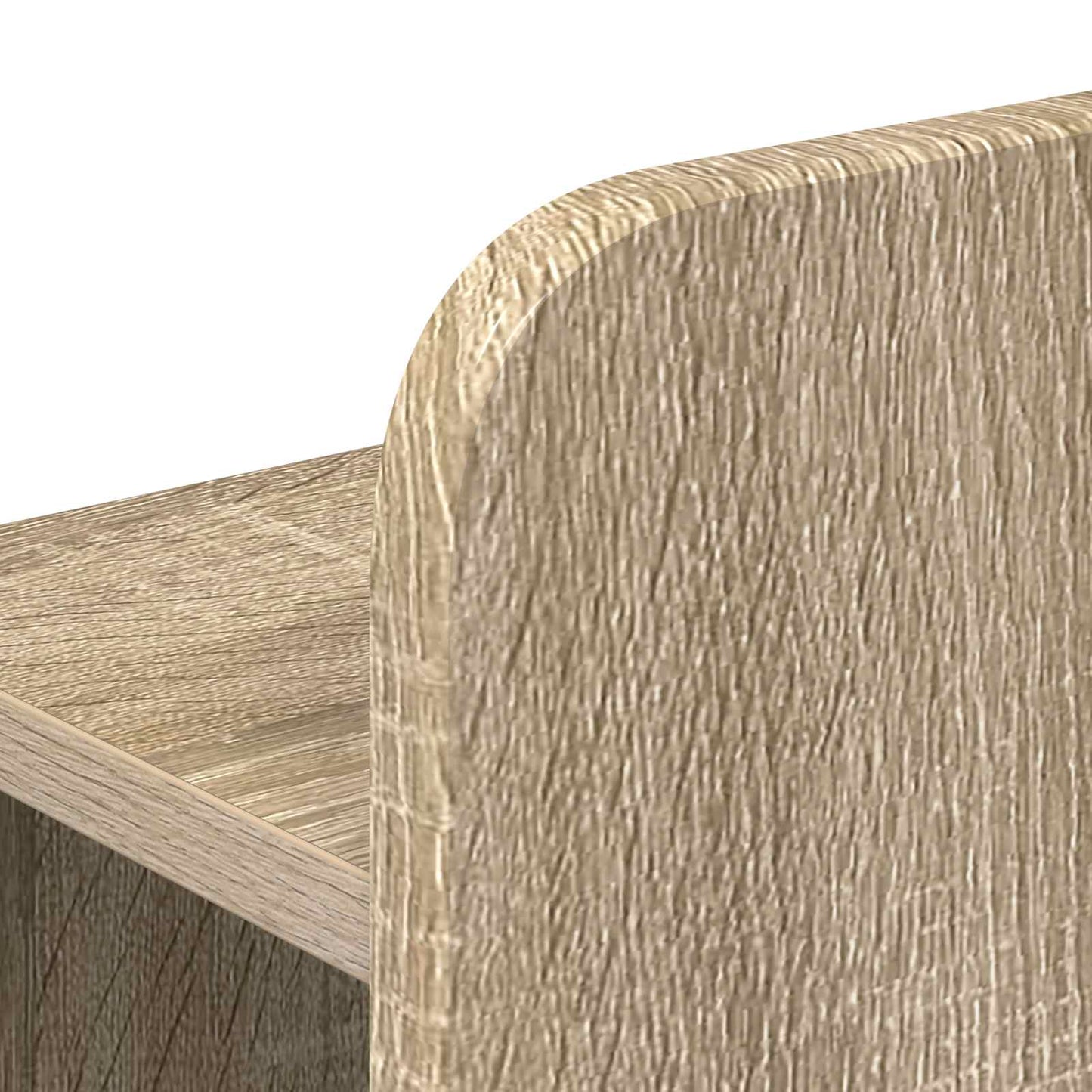 vidaXL Headboard Cabinet with Storage Sonoma Oak Engineered Wood