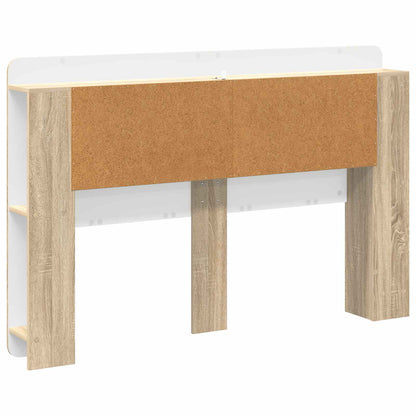 vidaXL Headboard Cabinet with Storage Sonoma Oak Engineered Wood