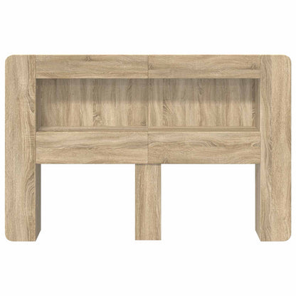 vidaXL Headboard Cabinet with Storage Sonoma Oak Engineered Wood