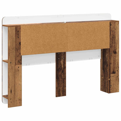 vidaXL Headboard Cabinet with Storage Old Wood Engineered Wood