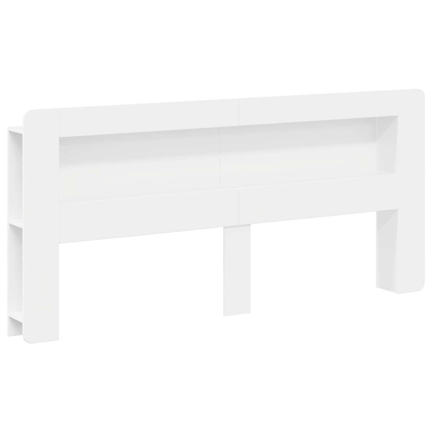 vidaXL Headboard Cabinet with Storage White Engineered Wood
