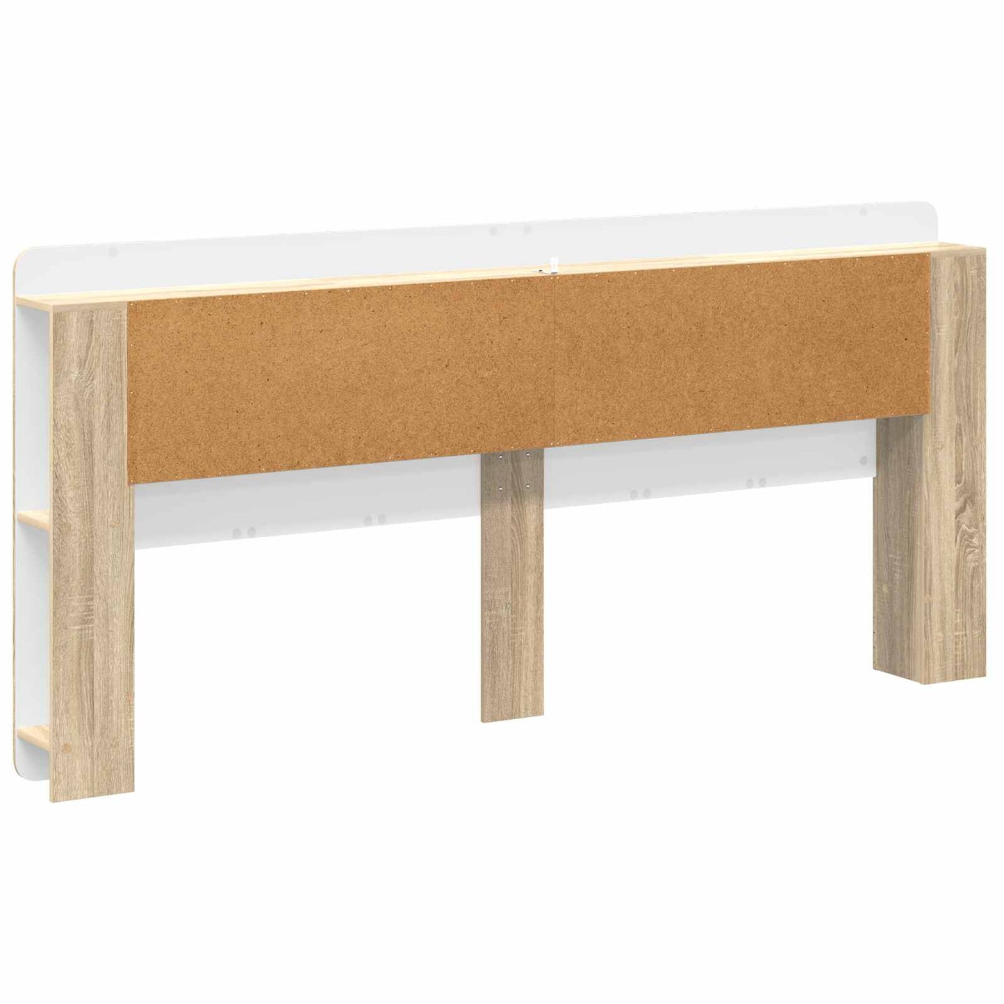 vidaXL Headboard Cabinet with Storage Sonoma Oak Engineered Wood