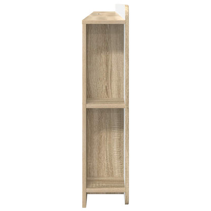vidaXL Headboard Cabinet with Storage Sonoma Oak Engineered Wood