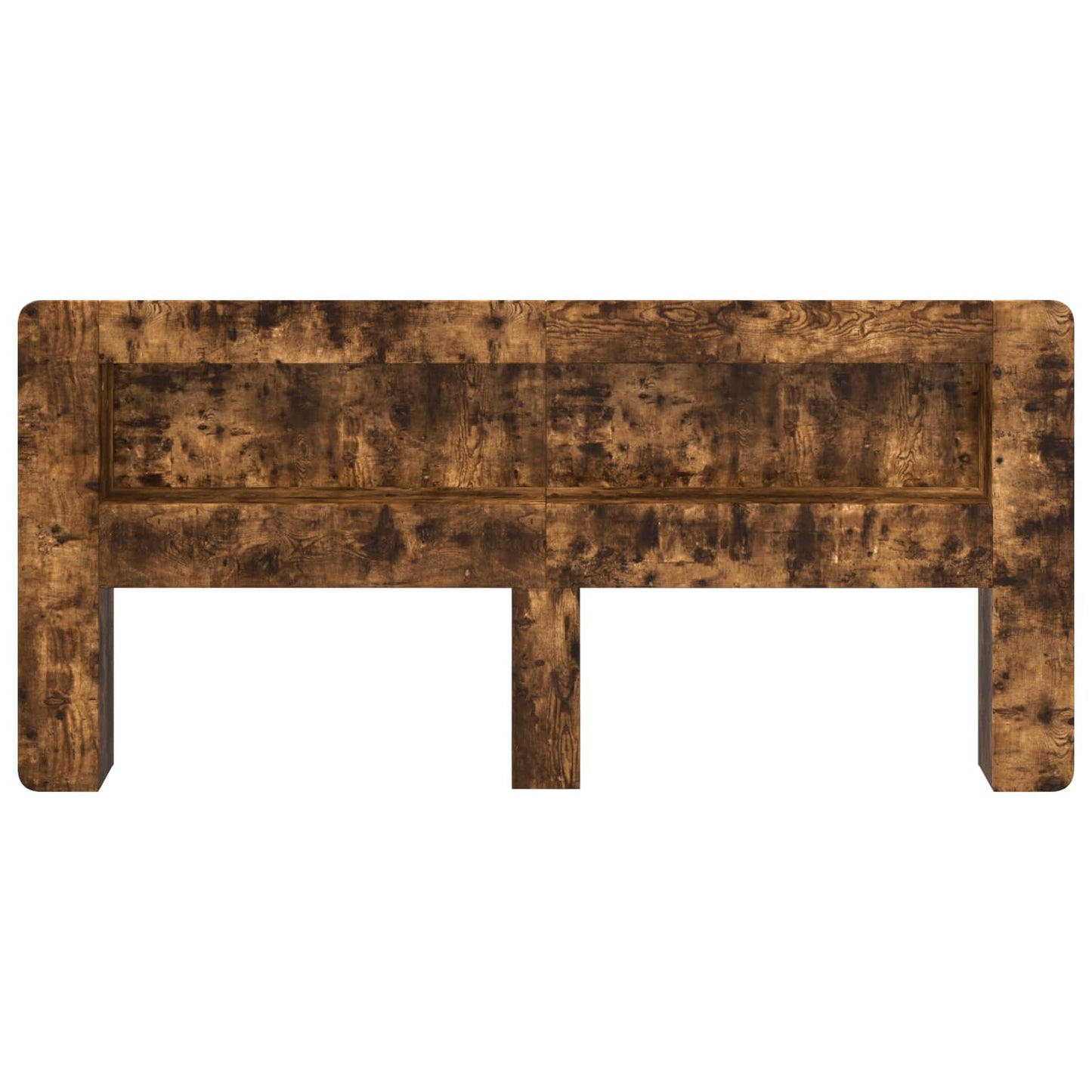vidaXL Headboard Cabinet with Storage Smoked Oak Engineered Wood