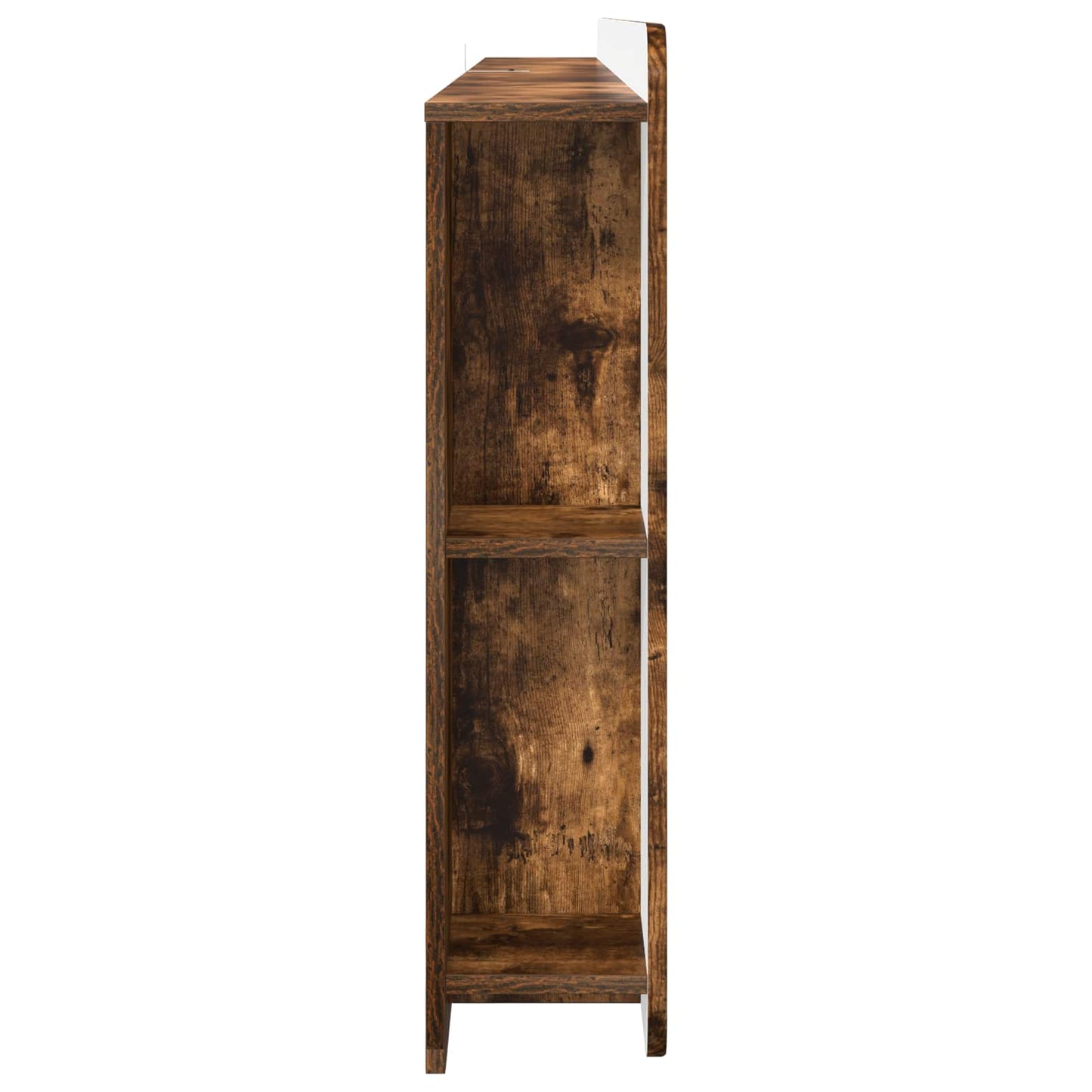 vidaXL Headboard Cabinet with Storage Smoked Oak Engineered Wood