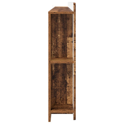 vidaXL Headboard Cabinet with Storage Old Wood Engineered Wood