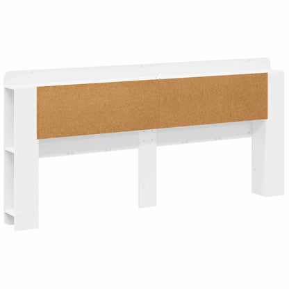 vidaXL Headboard Cabinet with Storage White Engineered Wood