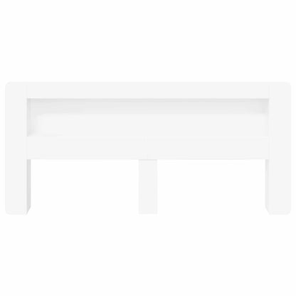 vidaXL Headboard Cabinet with Storage White Engineered Wood