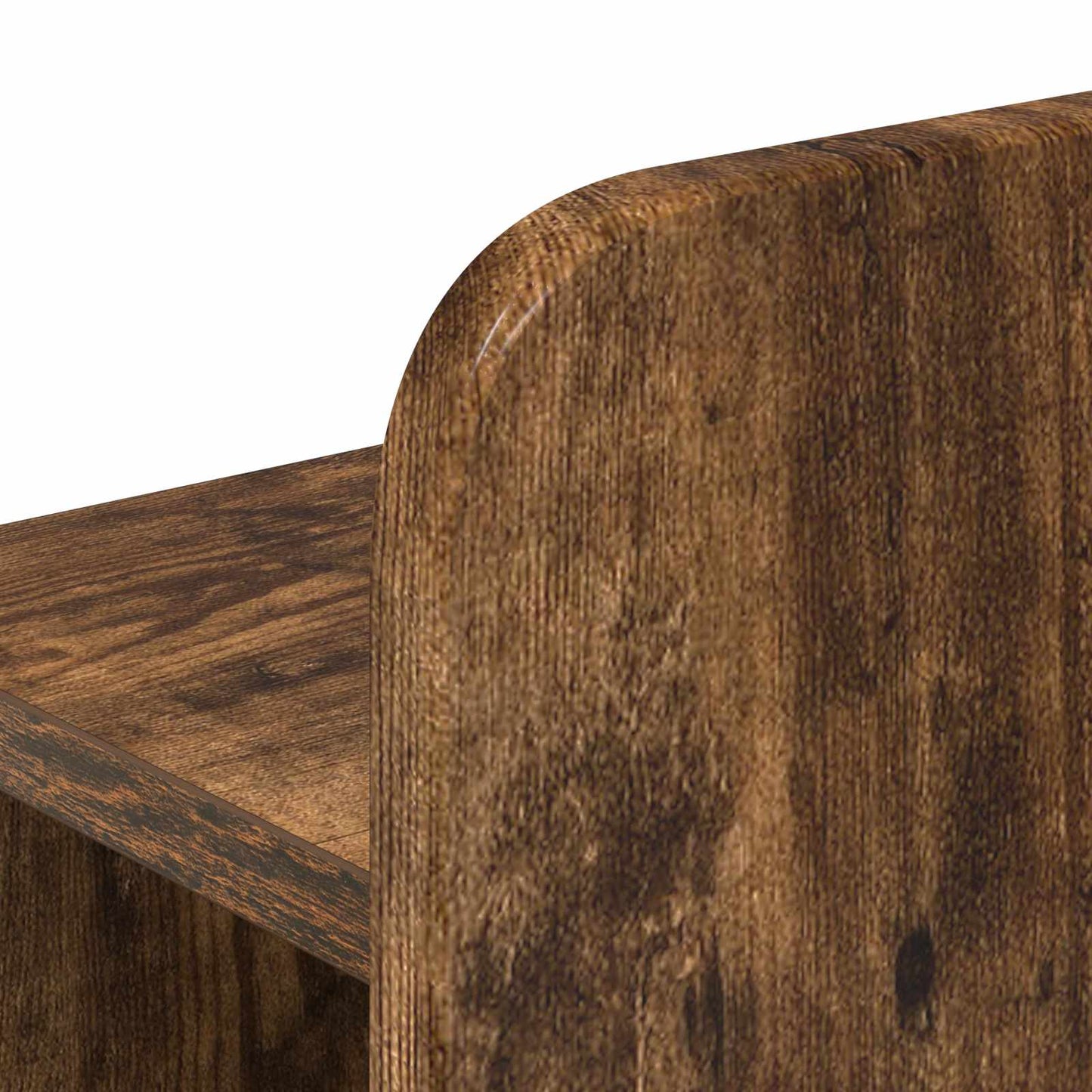 vidaXL Headboard Cabinet with Storage Smoked Oak 215 x 18.5 x 100 cm