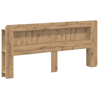 vidaXL Headboard Cabinet Artisan Oak 200 cm Engineered Wood