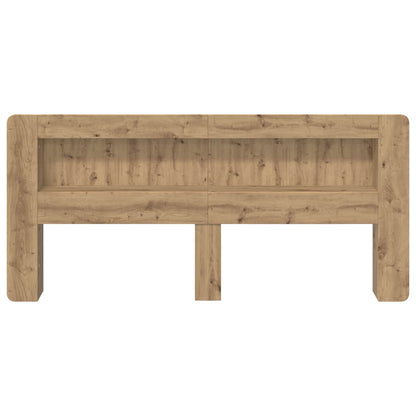 vidaXL Headboard Cabinet Artisan Oak 200 cm Engineered Wood